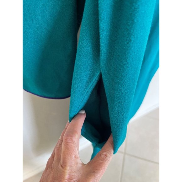 Vanity Fair Vtg M Robe House Dress Velour Long Granny Winter - Picture 7 of 9